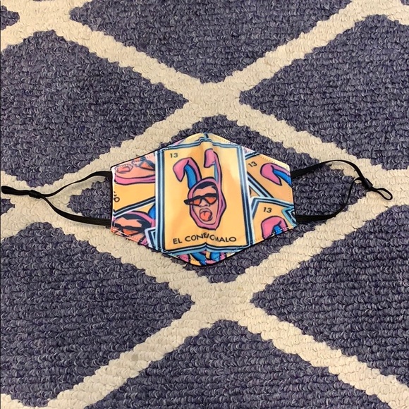 New Bad Bunny handmade face mask - Picture 1 of 2